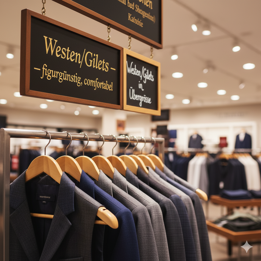 Westen/Gilets in Übergrösse